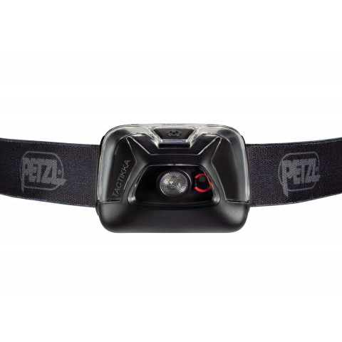 Lampe frontale petzl tactikka - noire - avec bandeau - compatible batterie rechargeable - e93aca