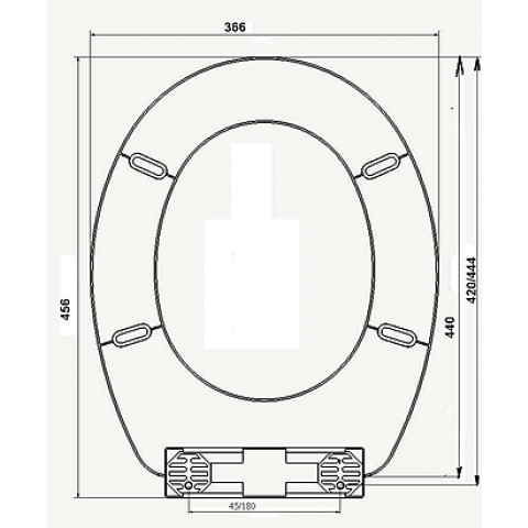 Abattant wc polypropylene fantaisie île
