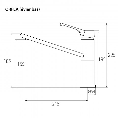 Mitigeur d'Evier ORFEA by Eurosanit - Couleur au choix