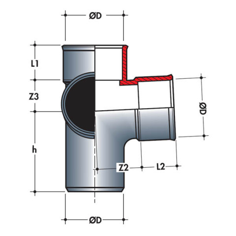 Culotte équerre mf 87°30 o40