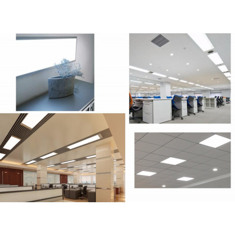 Panneau led 60w 60x60cm blanc - couleur eclairage : blanc froid 6000k - 8000k