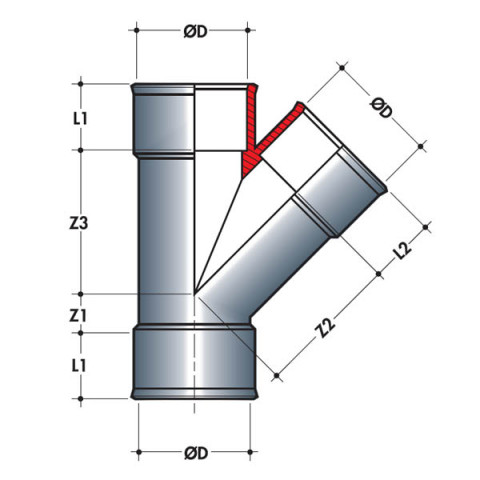 Culotte 45° pvc évacuation nicoll femelle femelle o32