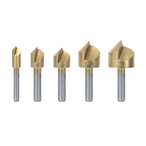 Lot de 5 fraises a chanfreiner Ribimex - PRFEFRS5-VB