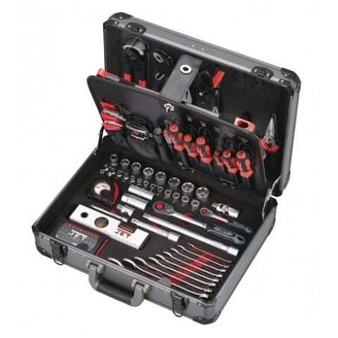 Valise de 116 outils mécanicien en alu 1/4' + 1/2' JET TOOLS - Y-116B