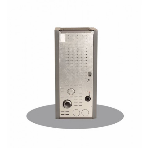 Optimo poêle à granulés lipari rouge bordeaux 15kw