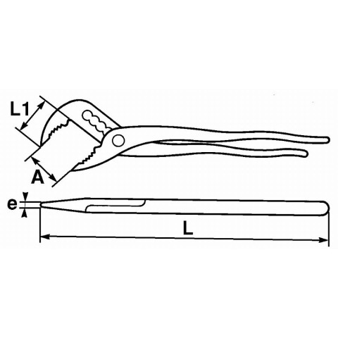 Pince multiprise a ressort de rappel SAM - 19825RFME