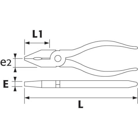 Pince universelle bimatiere avec ressort 165 mm SAM - 204R16GFME