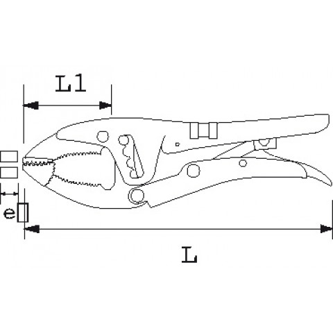 Pince etau grande capacite mors mobile sam - 21725