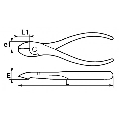 Pince coupante diagonale isolee 1000 volts sam - 25118ti