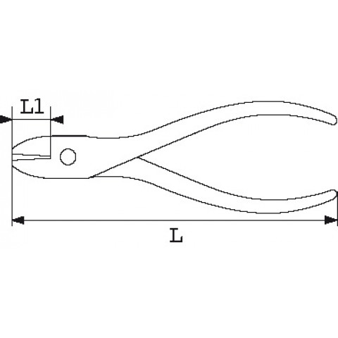 Pince electronique coupante inclinee 25° sam - 546s