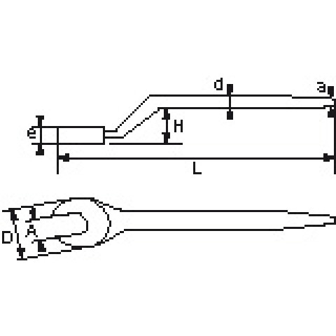 Clé à fourche de monteur 18 mm SAM - 6818