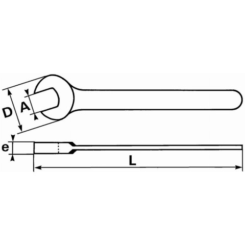 Clé à fourche puissante 42 mm SAM - 6942