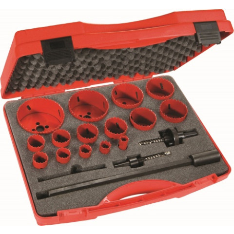 Coffret scies trepans 15 diametres SAM - 705C15