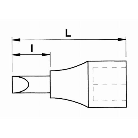 Douille tournevis 1/2 a chocs longue torx taille t45 SAM - NST45