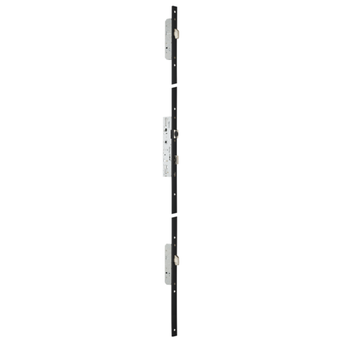 Serrure 3 points TF3 à relevage 41mm STREMLER Axe 26 U24x6mm - pêne 1/2 tour basc.court+fourreau - 6570.41.4D