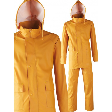 Ensemble de pluie pu/pvc jaune singer - taille m - vplocean02