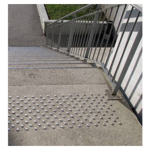 Clous podotactiles extérieur Dinaclou inox DINAC à sceller - 250 pièces - 102257D