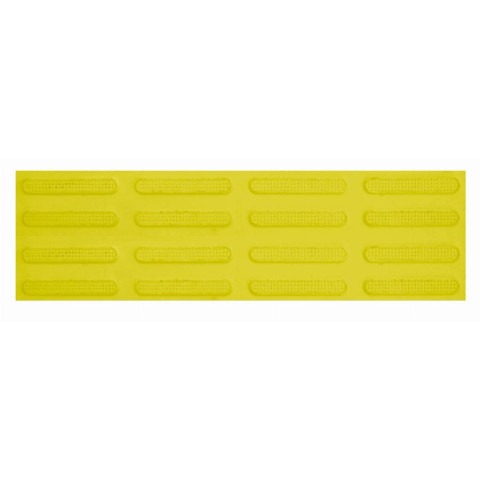 Bande de guidage podotactile caoutchouc VISO - jaune - 840 x 240 x 7 mm - POD104JA