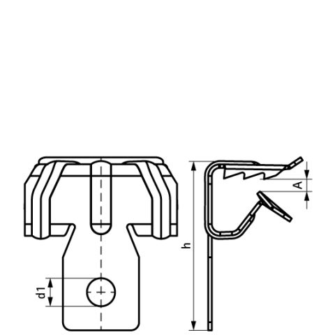Attache de bord de tôle WALRAVEN BRITCLIPS - FC8 - 4-8 mm - 25 pièces - 50020059