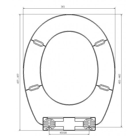 Abattant wc fantaisie design polypropylène
