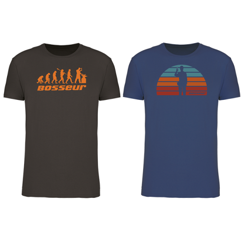Lot de 2 t-shirt de travail BOSSEUR Evo Taupe - 12230-001