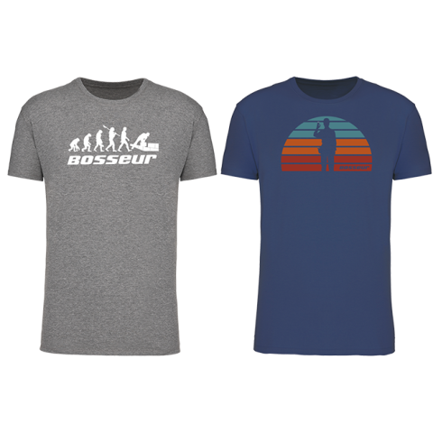 Lot de 2 t-shirt de travail BOSSEUR Evo Greige - 12231-004