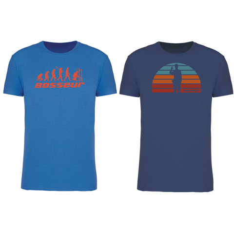 Lot de 2 t-shirt de travail BOSSEUR Evo Bleu royal - 12237-001
