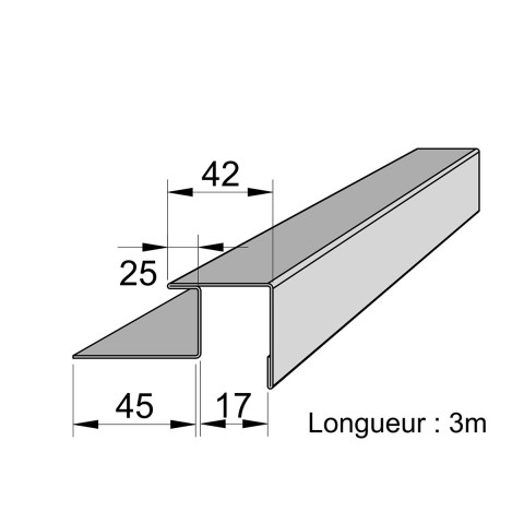 Coin extérieur continu AFFIX AIGIS - Coloris au choix