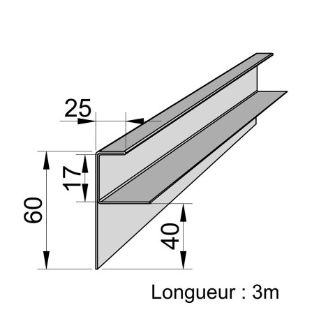 Moulure F AFFIX AIGIS - Coloris au choix
