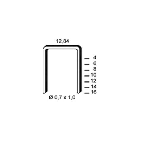 Agrafes A-12 galva Alsafix - 6A-121