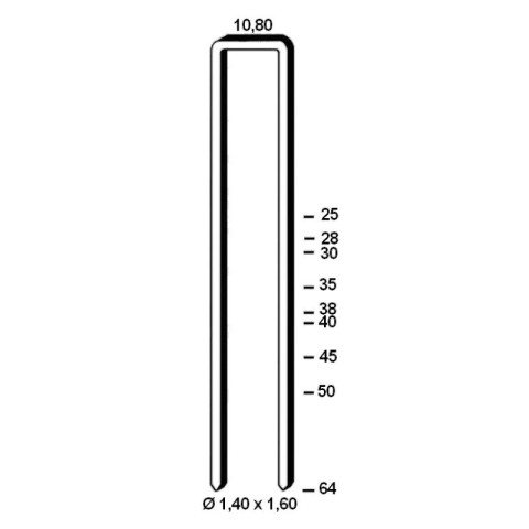 Agrafes G5562 - 45mm Galva - Boite de 10000 - ARCA - SAG556245G