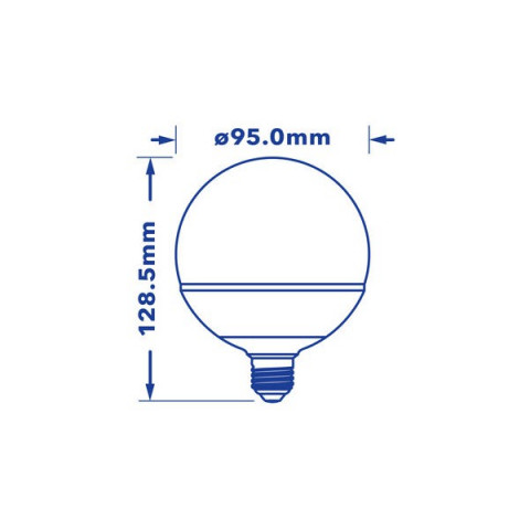 Ampoule led E27 7 watt (eq. 40 watt) dimmable - Couleur eclairage - Blanc chaud 2700°K