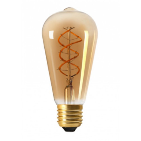 Ampoule led E27 Twisted & Loop ST64 5 watt (eq. 37,5 watt) - Couleur eclairage - Blanc chaud 2100°K