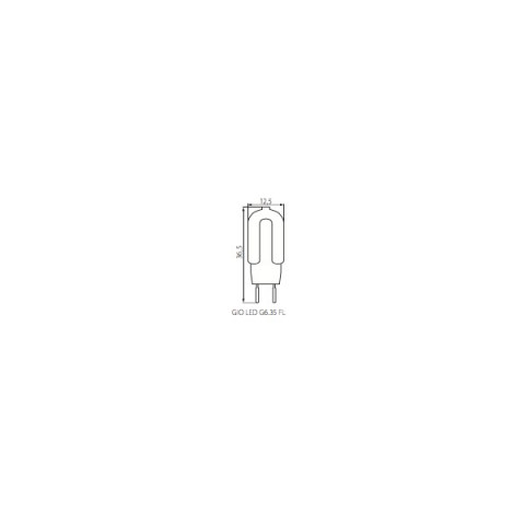 Ampoule led G6.35 1,3 watt (eq. 11 watt) - Couleur eclairage - Blanc chaud 3000°K