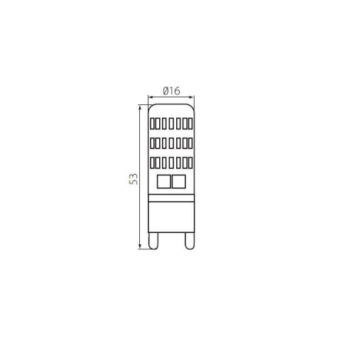 Ampoule led G9 3,5 watt (eq. 30 watt) - Couleur eclairage - Blanc froid