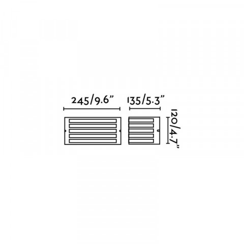 Aplique murale de jardin nickel mat fedon 1 ampoule