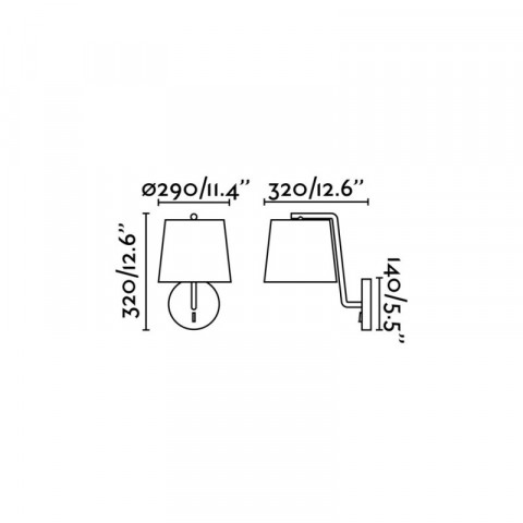 Aplique murale noire berni l20 1 ampoule