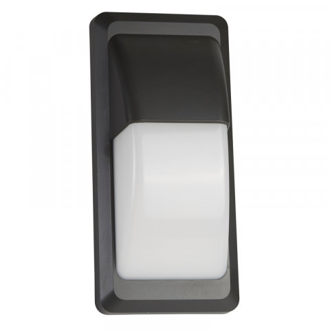 Applique 23 cm led outdoor, fonte d'aluminium et polycarbonate