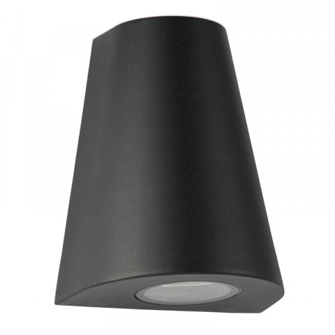 Applique 8w led outdoor, en aluminium et verre, noir