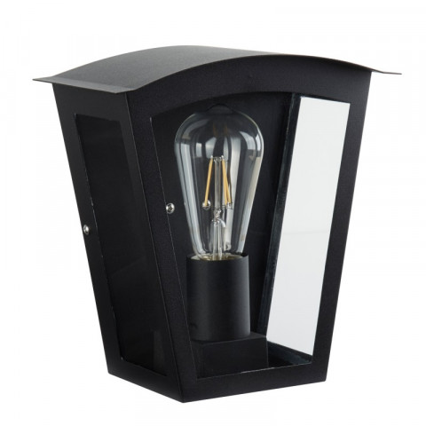 Applique box, en aluminium et verre, noir