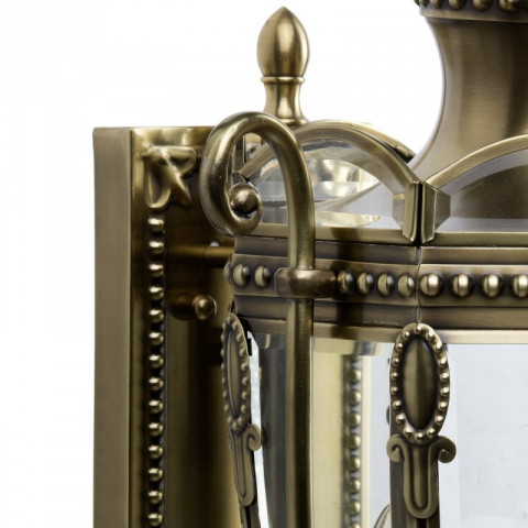 Applique d'extérieur laiton street 3 ampoules 28 cm