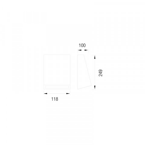 Applique de jardin karen l120 1 ampoule
