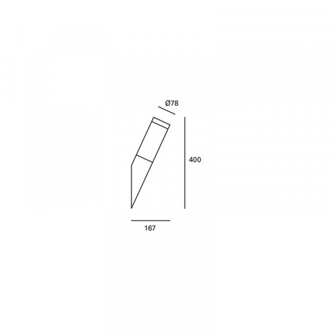 Applique de jardin koral l78 1 ampoule