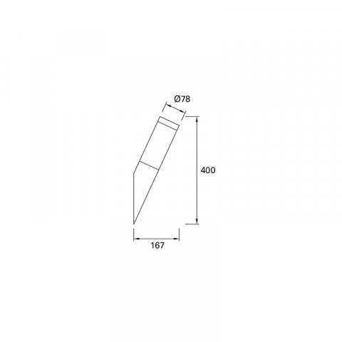 Applique de jardin koral p167 1 ampoule