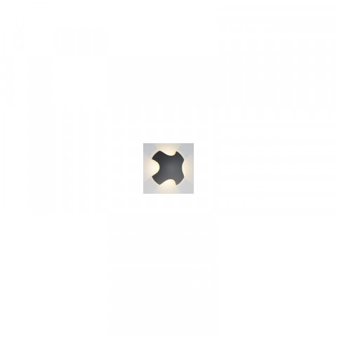 Applique led outdoor, fonte d'aluminium, gris