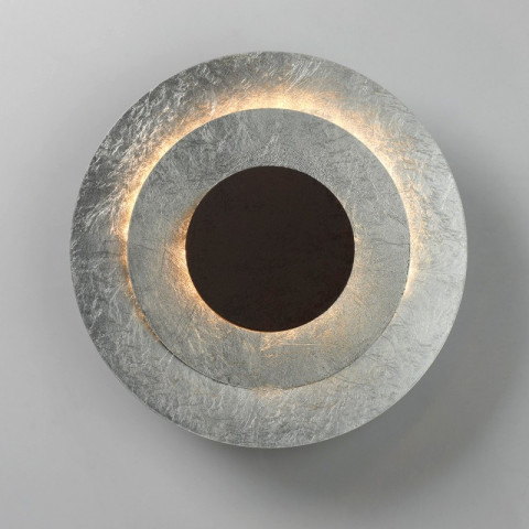 Applique murale argentée techno   11 cm