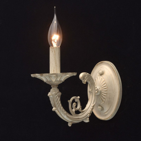 Applique murale beige classic 1 ampoule 20 cm