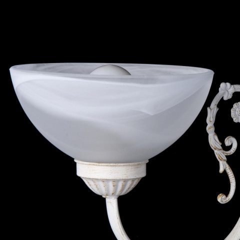 Applique murale blanche classic 1 ampoule 28 cm
