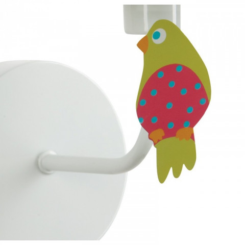 Applique murale blanche kinder 1 ampoule 23 cm