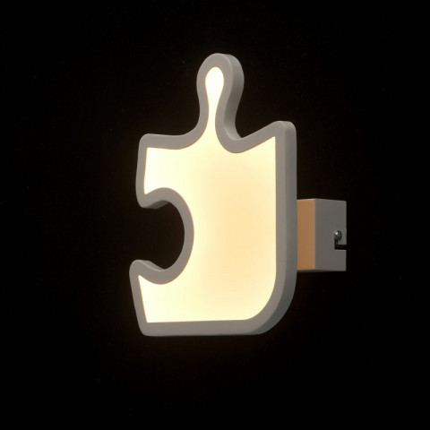 Applique murale blanche techno   8 cm